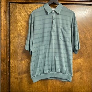Classics by Palmland Men’s XLT Granpda Banded Short Sleeve Shirt Polo Retro
